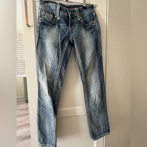 Rock Revival Alanis Capri Denim Pants, Size 25, 27” Inseam